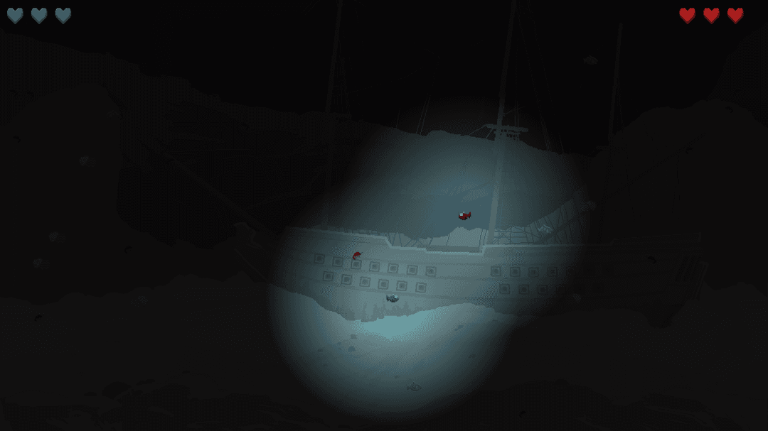 Two small fish with a light circle each are displayed.